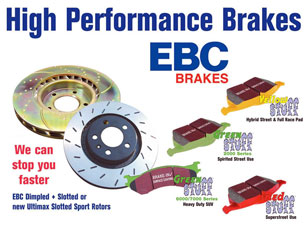 EBC brake discs and pads